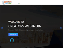 Tablet Screenshot of creatorswebindia.com